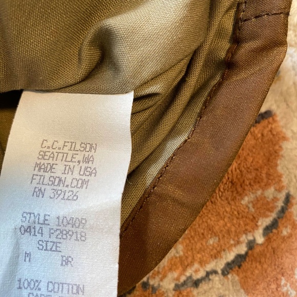 Filson Cover Cloth Weekender Coat | Seattle Fit (slim) | Medium | Brown - Picture 3 of 3